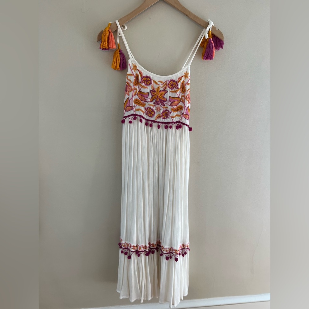 Raga Tie Shoulder Pom Pom Dress